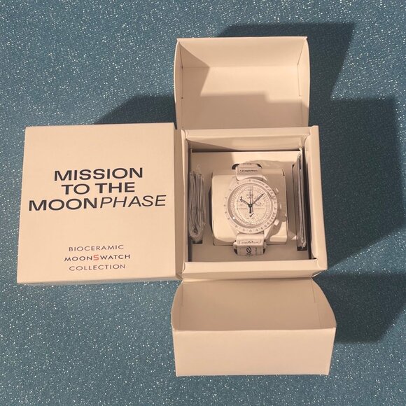 💙Swatch X Omega Mission To Moonphase - FULL MOON